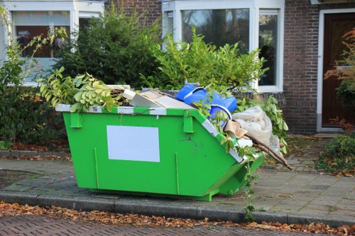 Construction site debris removal in Hanwell